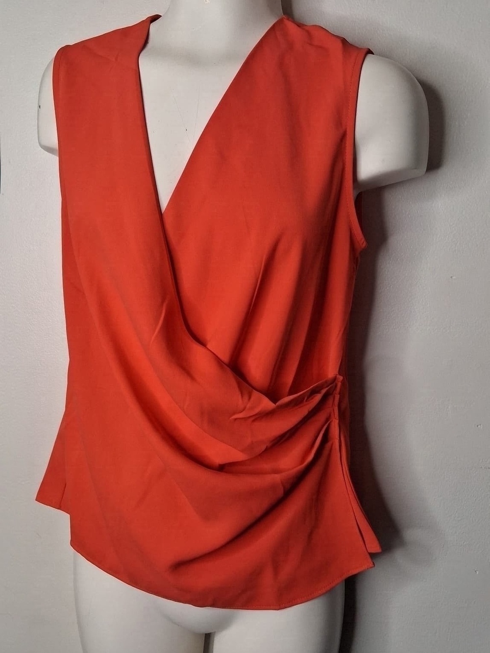 NWT GUESS Eco Mackenzie Draped Wrap Top Portenho Pink XS